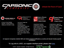 Tablet Screenshot of capsonic.com